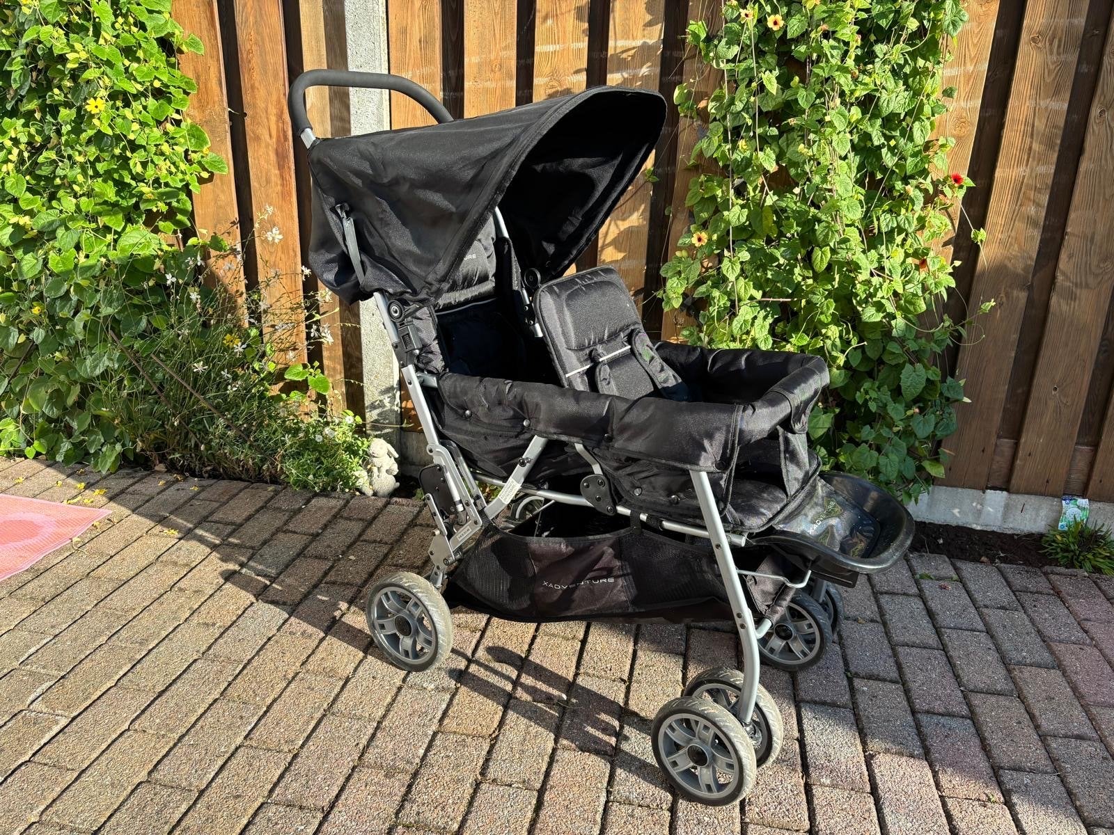 X-Adventure duo Xline Buggy – zwart/zilver, Overige merken, Gebruikt, Verzenden, Duowagen