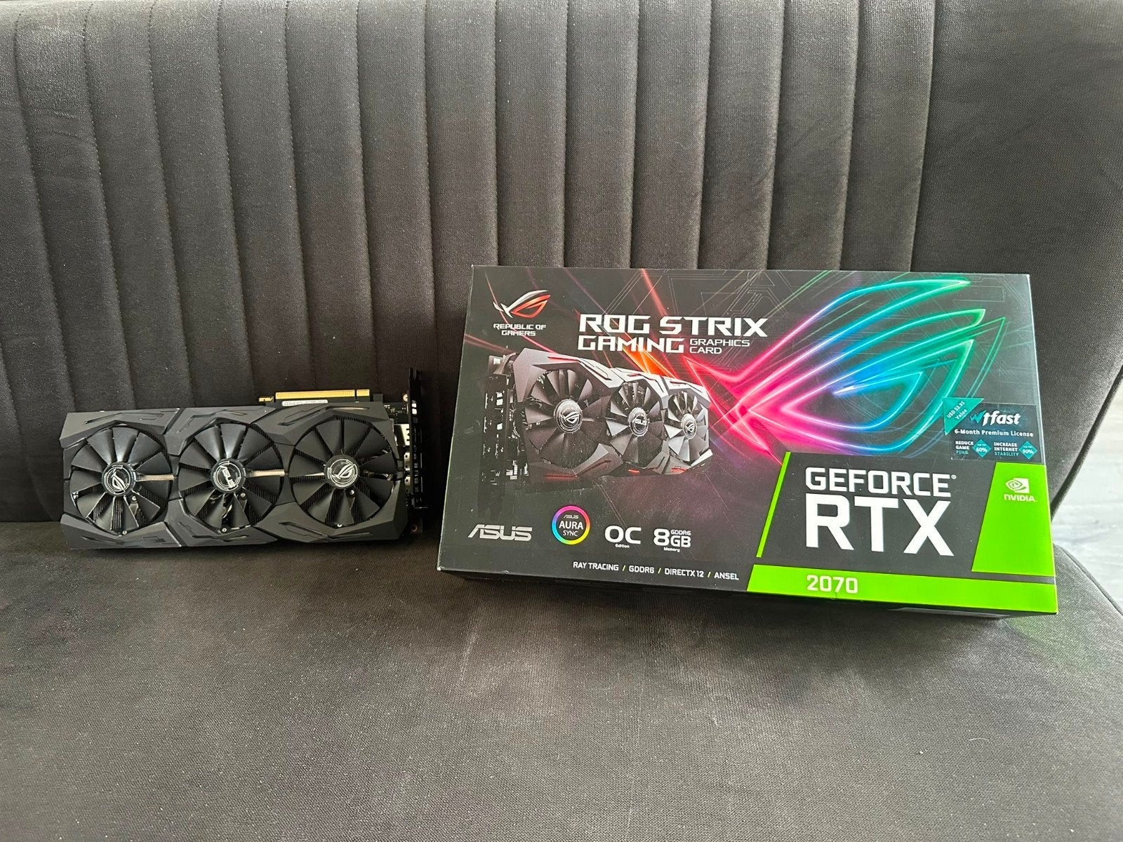 ASUS ROG Strix GeForce RTX 2070 OC 8GB, Computers en Software, Videokaarten, PCI-Express 3, GDDR6, HDMI, Ophalen of Verzenden