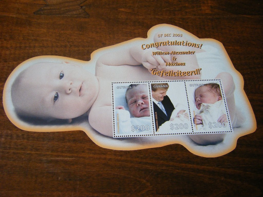 Speciaal velletje postzegels Amalia - Guyana, Ophalen of Verzenden, Overige typen