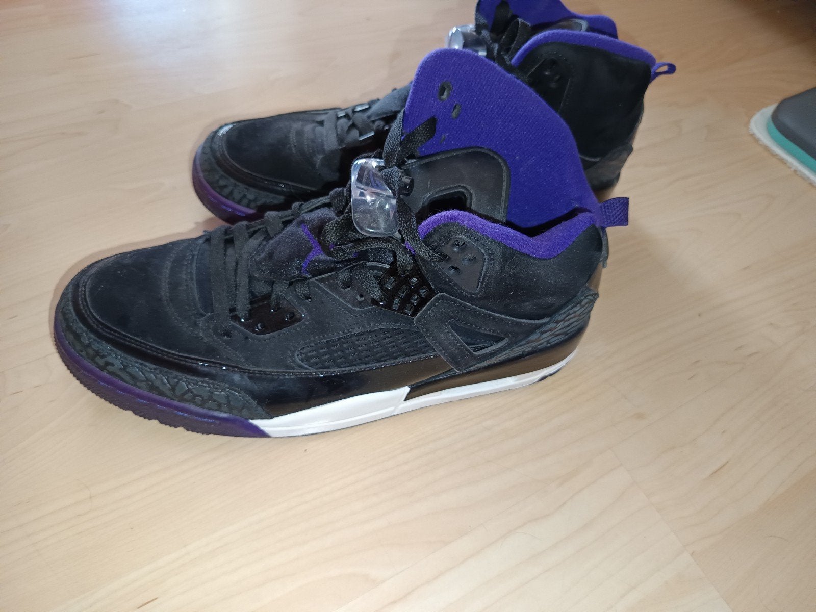 Nike Air Jordan Spizike Black/Purple – maat 44 – zeer nette, Ophalen, Zo goed als nieuw, Zwart