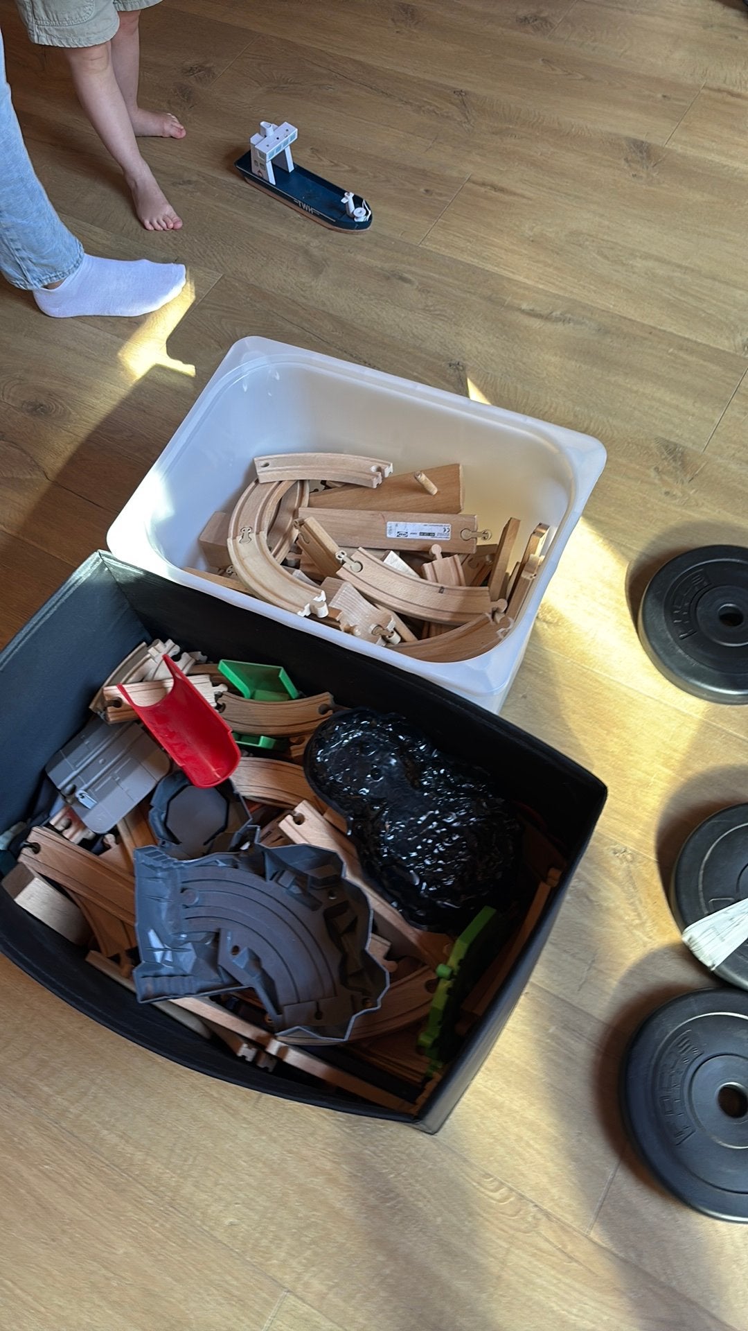 Ruime verzameling houten treinbaan, Ophalen, Zo goed als nieuw