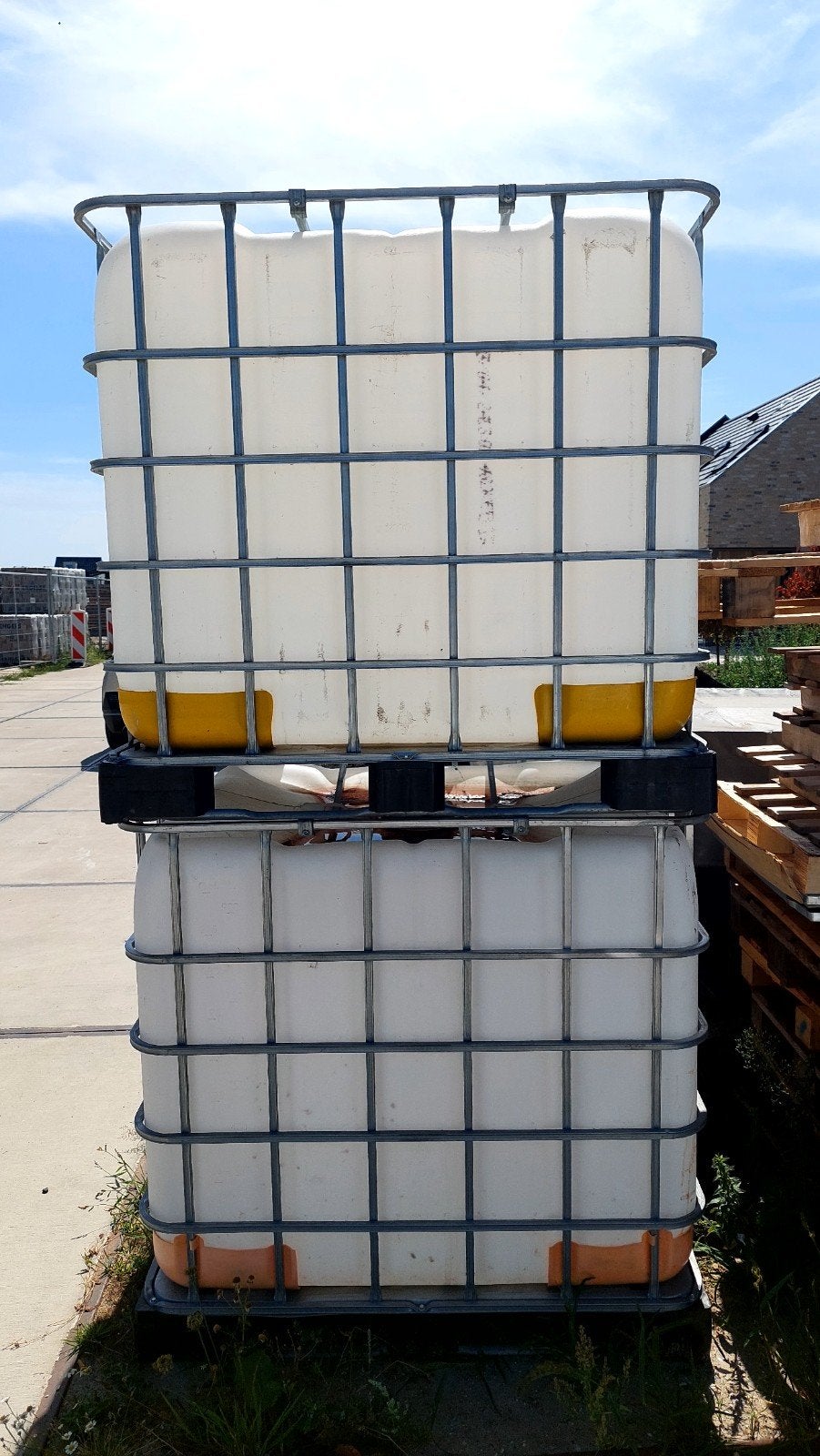 IBC vaten 2x 1000L, Ophalen