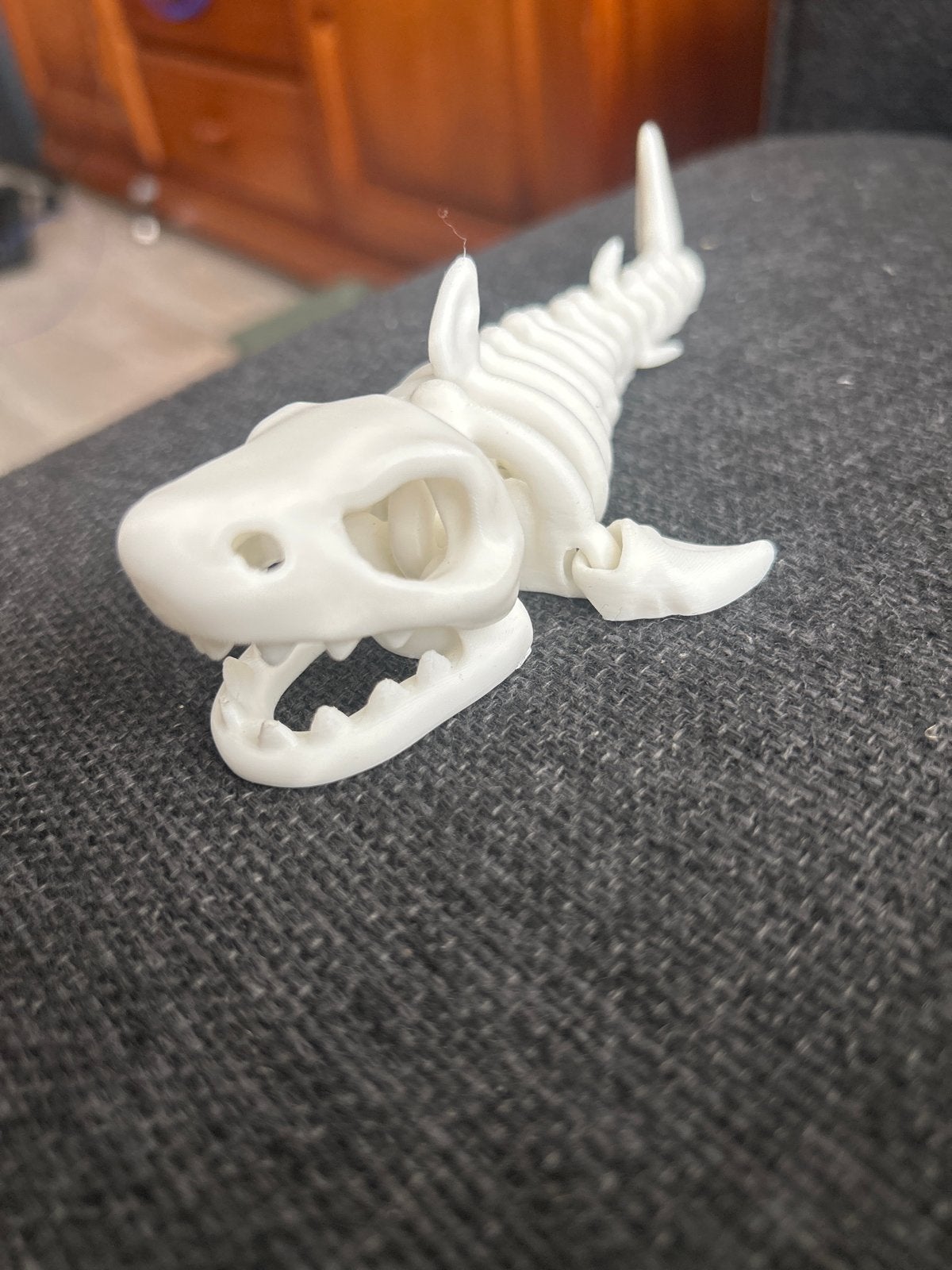 3D Geprinte Flexibele Haai - Wit, Handgemaakt, Dieren, Nieuw, Ophalen of Verzenden