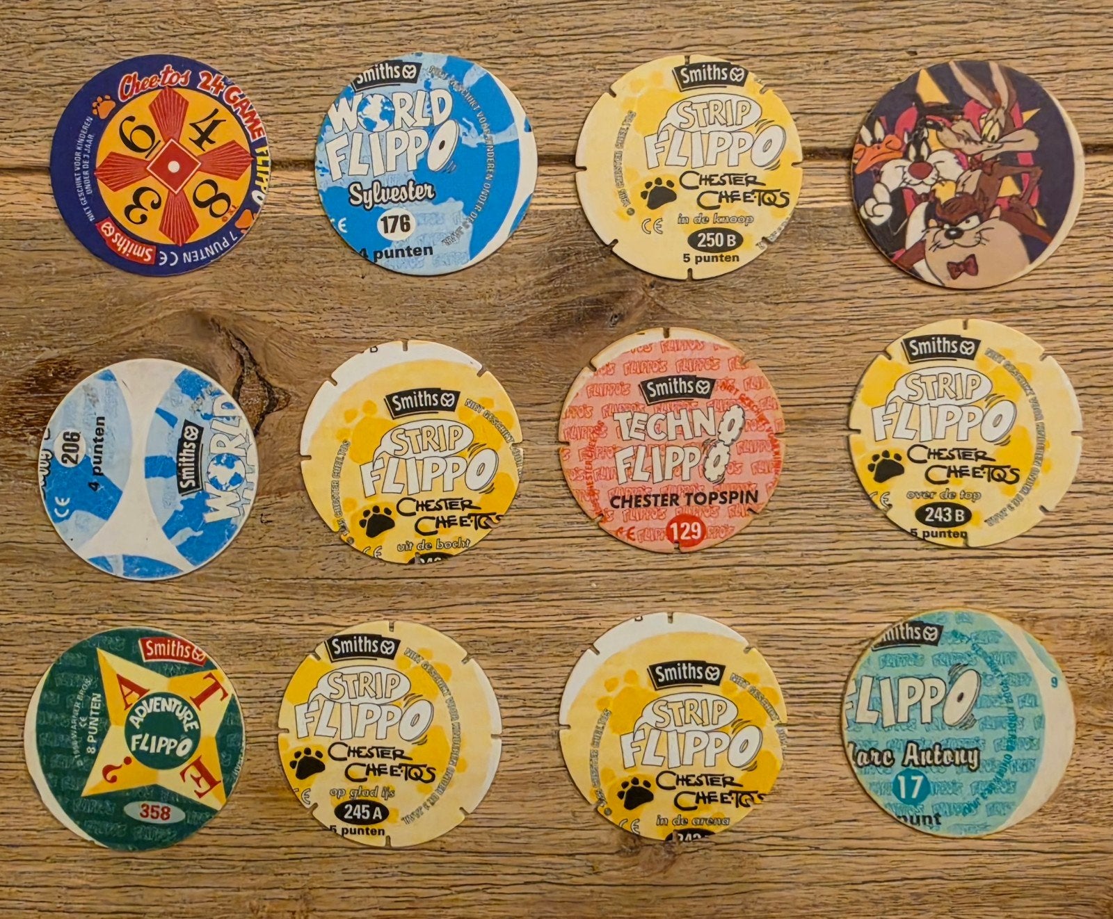 Smiths Flippo's - 12 stuks, Misdrukken, Verzamelen, Ophalen of Verzenden, Cheetos 24 Game, Losse flippo's