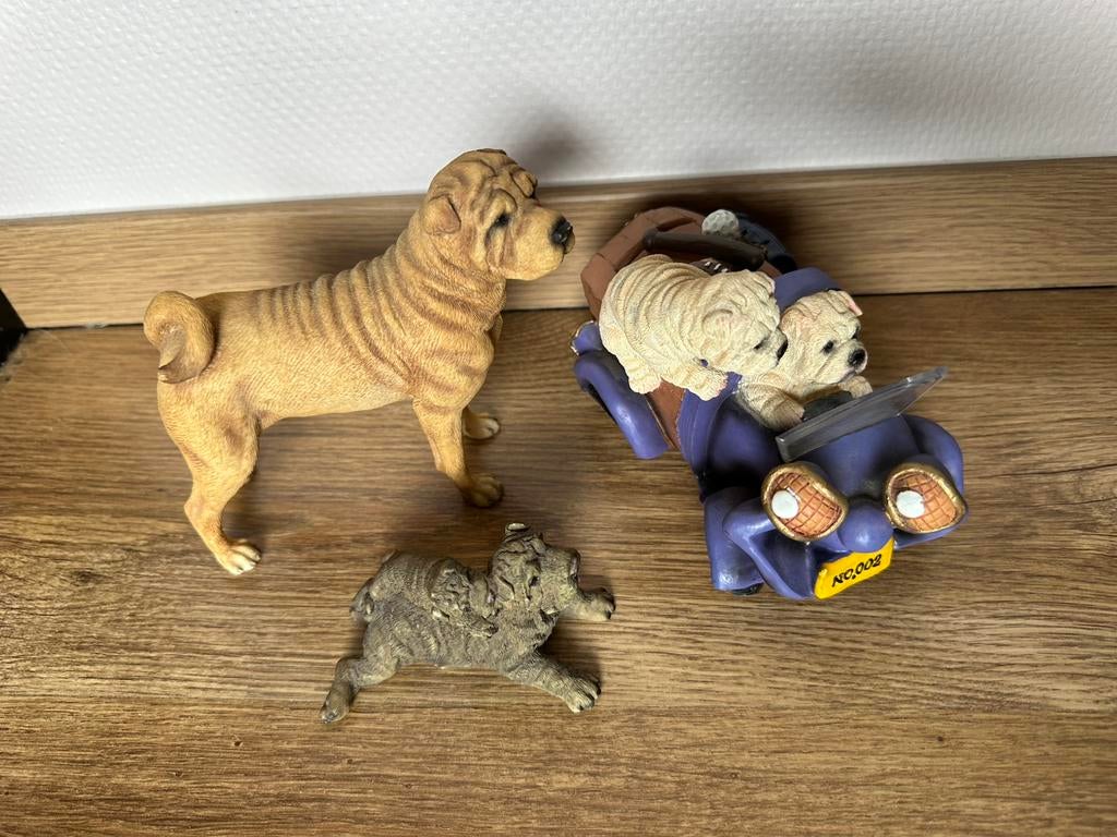 Shar Pei beeldjes teab, Ophalen of Verzenden, Zo goed als nieuw