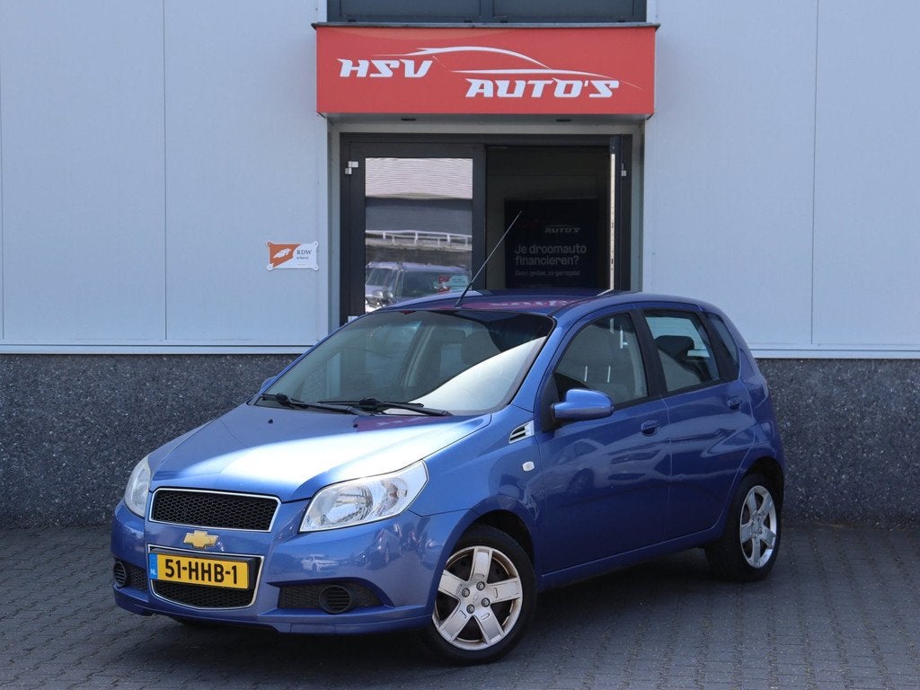 Chevrolet Aveo 1.2 16V LS airco 4-deurs *apk 09-2026*, Voorwielaandrijving, Aveo, 4 cilinders, Origineel Nederlands