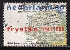 3788 - Nederland nvph 1767 gestempeld , 500 jaar Fryslan, Postzegels en Munten, Verzenden, Na 1940, Gestempeld