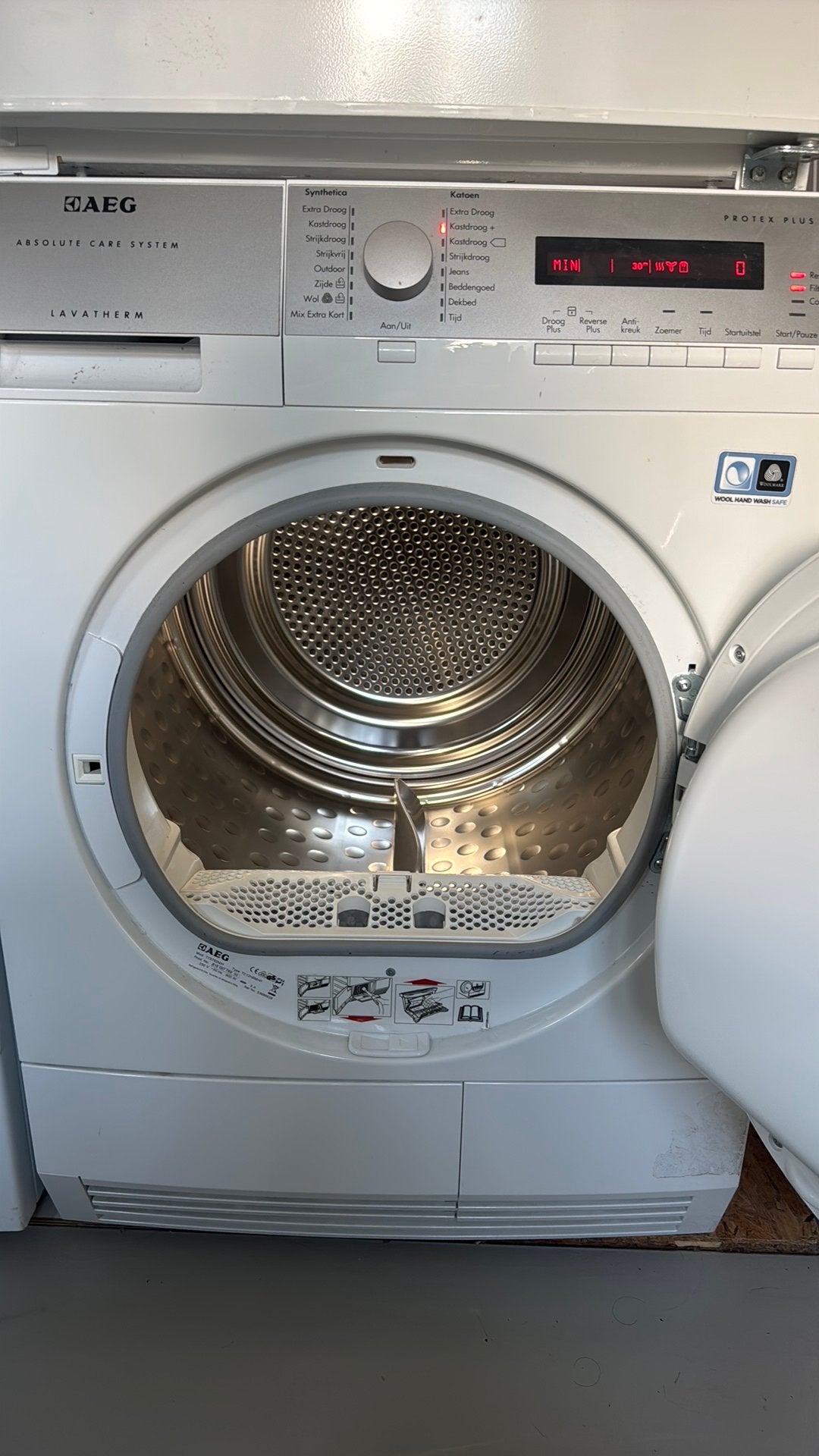 AEG Lavatherm Protex Plus warmtepomp Wasdroger, Witgoed en Apparatuur, Ophalen, 6 tot 8 kg, Gebruikt, Voorlader