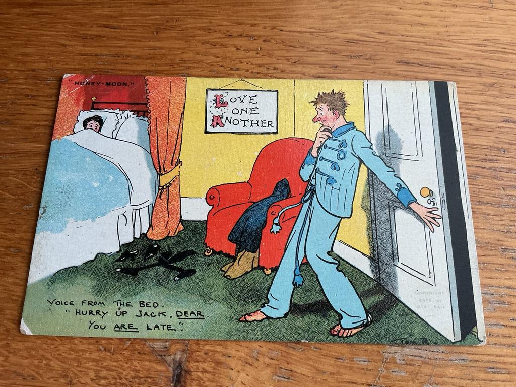 D16 Honey Moon Illustrator TOM BROWNE plakresten, Ophalen of Verzenden, Sterren en Beroemdheden