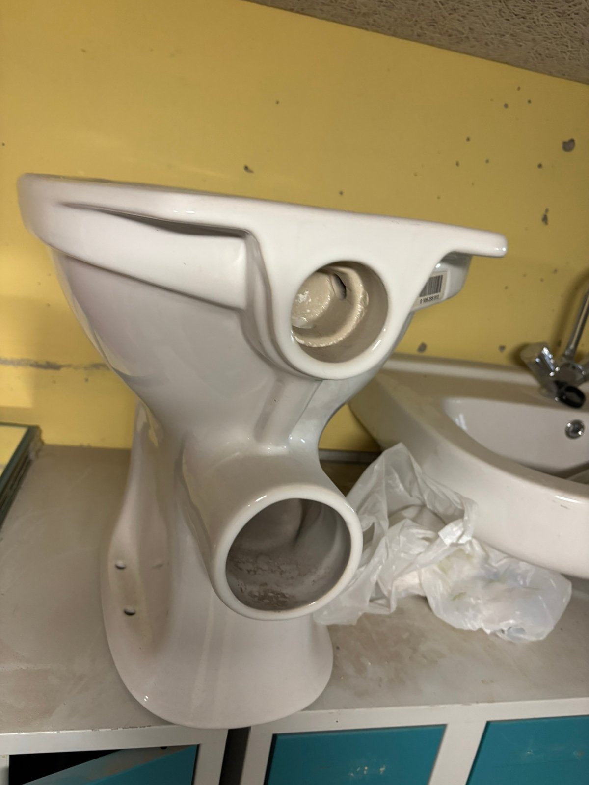 Wc pot achter uitgang, Ophalen, Zo goed als nieuw, Toilet