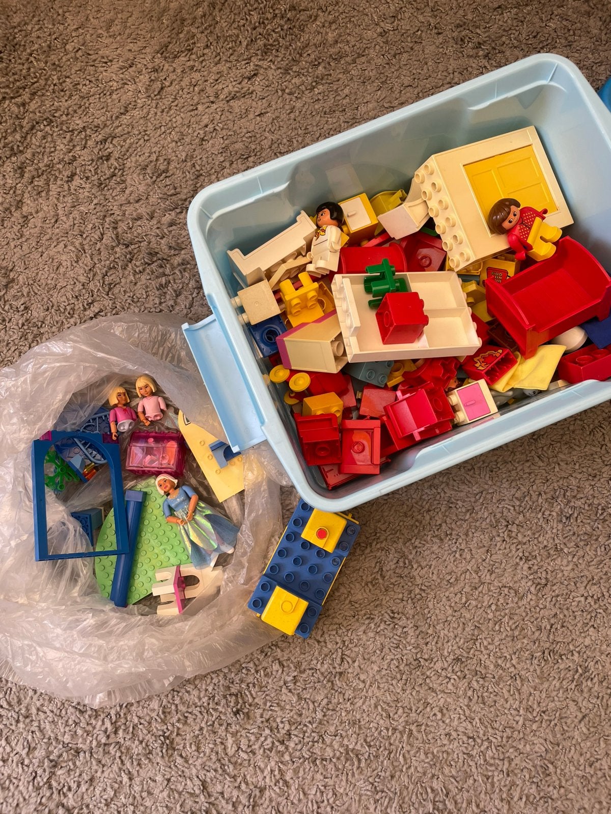 Duplo huis en lego eiland, Ophalen, Gebruikt, Duplo