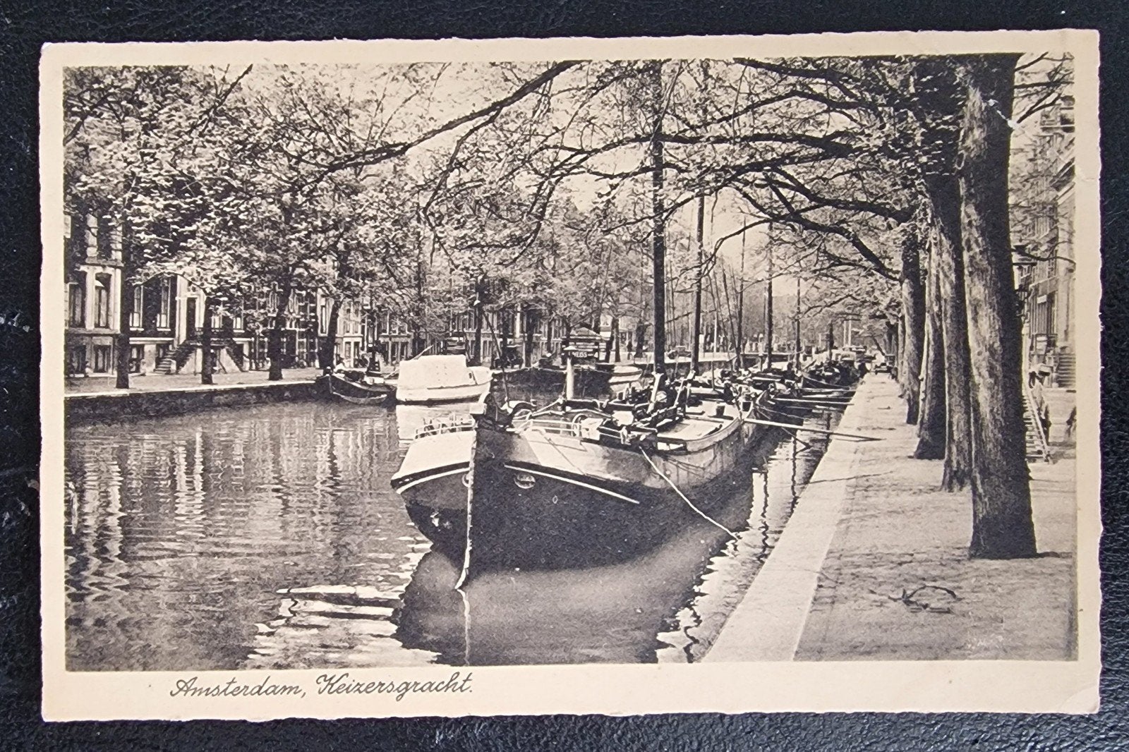 Oude Ansichtkaart Amsterdam Keizersgracht Boten, Verzamelen, Ophalen of Verzenden