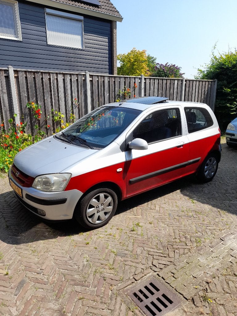 Hyundai Getz 1.3 3DRS 2003 Grijs, Auto's, Hyundai, 40 €/maand, Origineel Nederlands, Grijs, Particulier