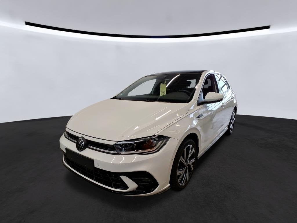 Volkswagen Polo R-Line 1.0 TSI 115Pk Pano ACC IQ Light Navi, Auto's, Automaat, Gebruikt, Zwart, Zwart