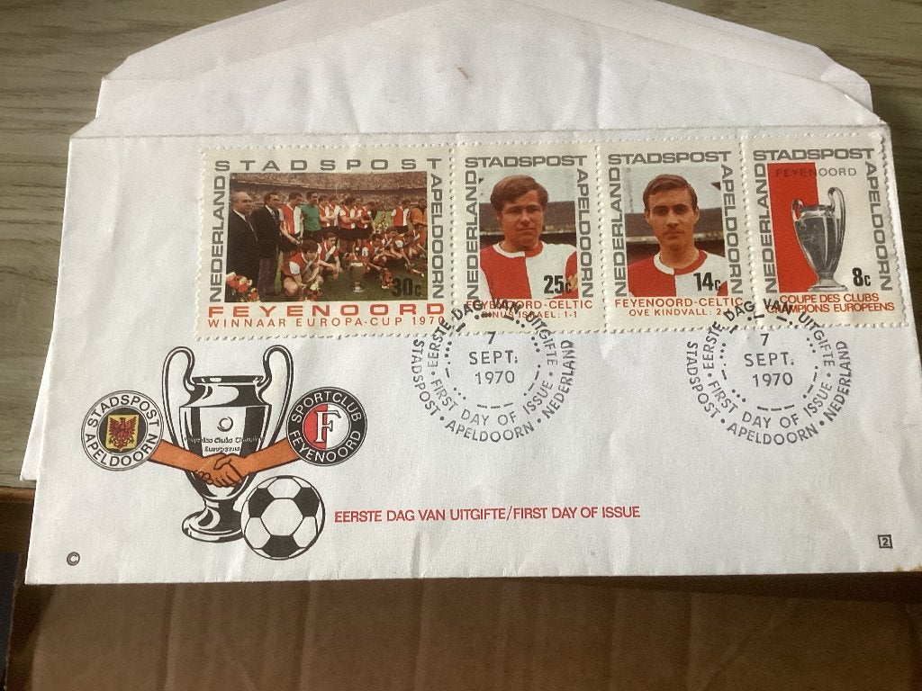 No4268 Stadspost  Feyenoord 7-9-1970 Heb ook Nederland jaarg, Ophalen of Verzenden, Onbeschreven, Nederland