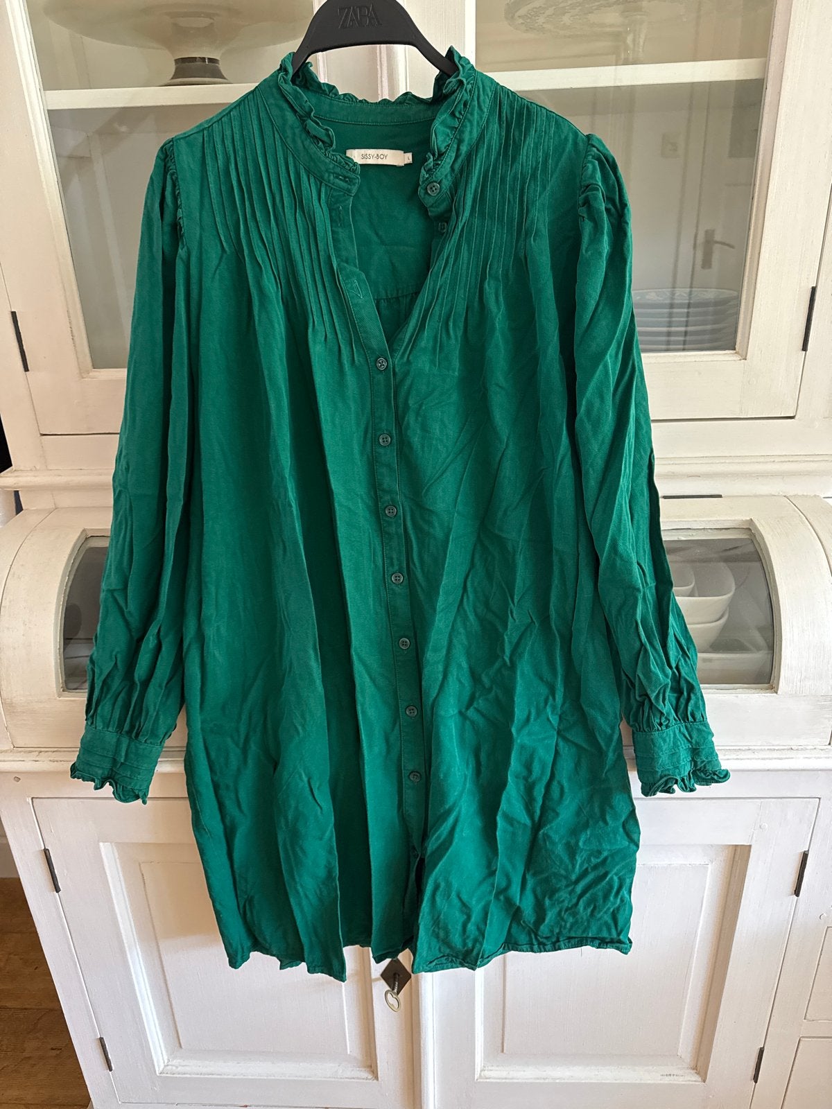Sissy Boy jurk tuniek groen maat L (valt als M) z.g.a.n., Maat 38/40 (M), Ophalen of Verzenden, Zo goed als nieuw, Boven de knie