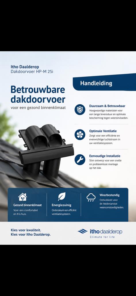Dakdoorvoer HP-M-25i - Nieuw, Ophalen, Overige materialen, Overige kleuren, Nieuw