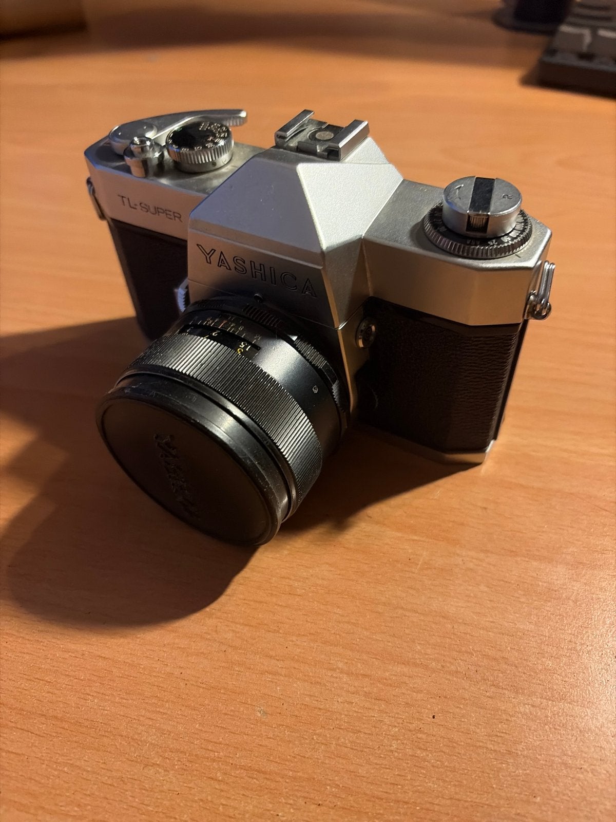 Yashica TL-SUPER spiegelreflexcamera met Auto Yashinon-DX le, Ophalen of Verzenden, Gebruikt, Spiegelreflex, Overige Merken