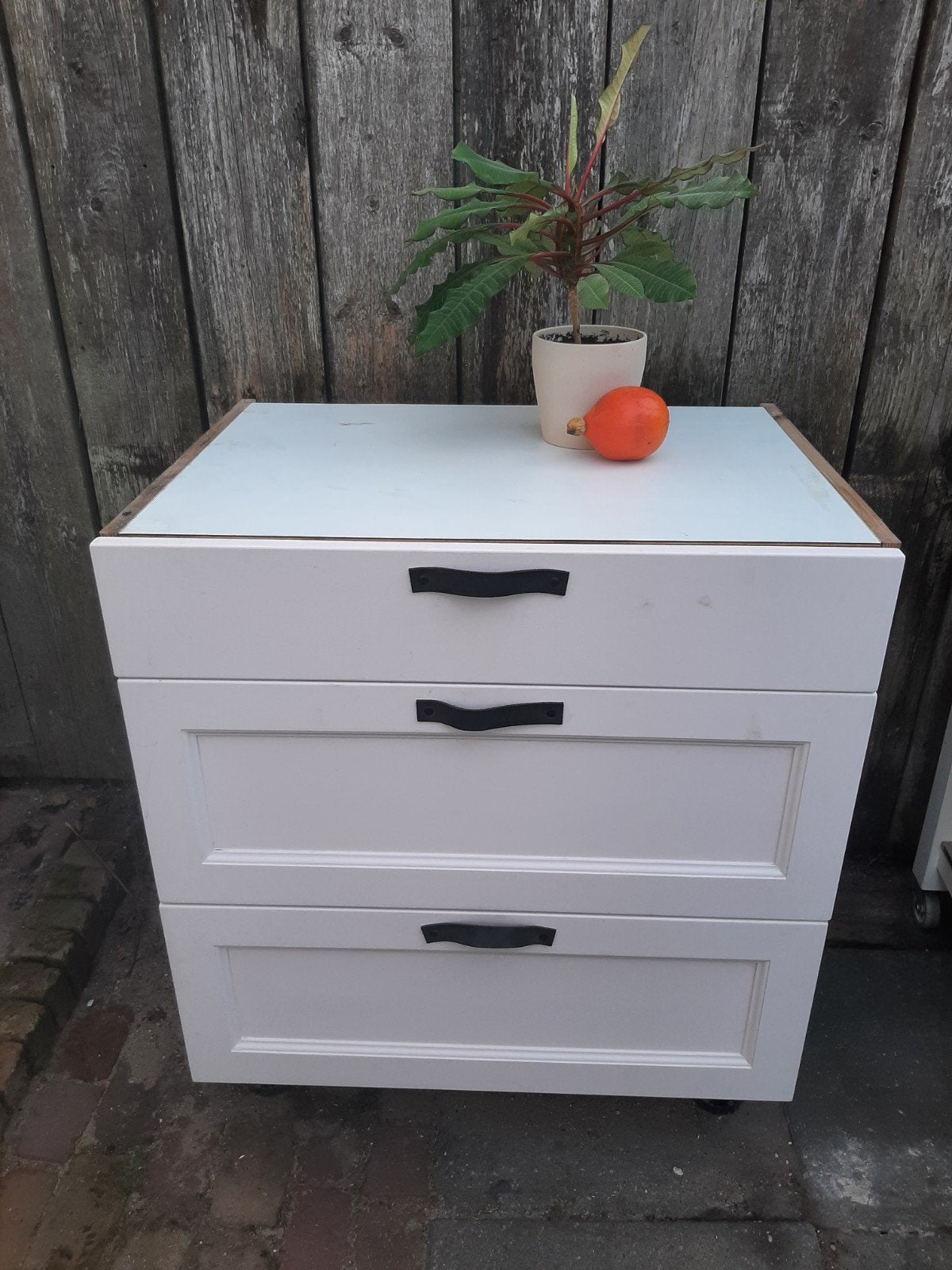 Paul van der Kooij Keukenkastje/Ladenkast - 70,5cm breed, Ophalen, Hout, Wit, Overige merken