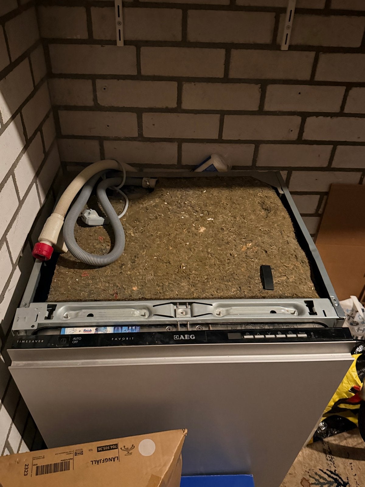 AEG Favorit Timesaver Inbouw Vaatwasser - Wit Front, Ophalen, Gebruikt, Minder dan 85 cm, 60 cm of meer