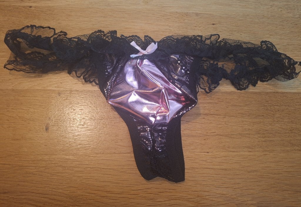 sexy herenstring maat L, Kleding | Heren, Verzenden, Zwart, Overige typen
