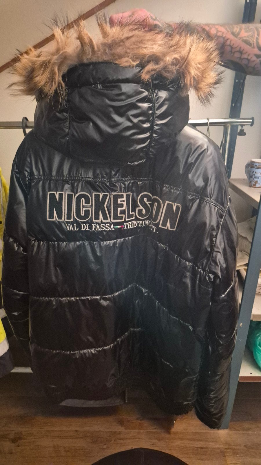 Nickelson winterjas - Gedragen maar in zeer goede staat, Zwart, Nickelson, Overige maten, Ophalen of Verzenden