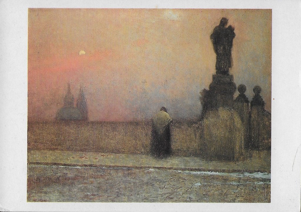 Bk2 ansichtkaart kunstkaart jakub schikaneder kunstschilder, Ophalen of Verzenden, 1980 tot heden, Gelopen