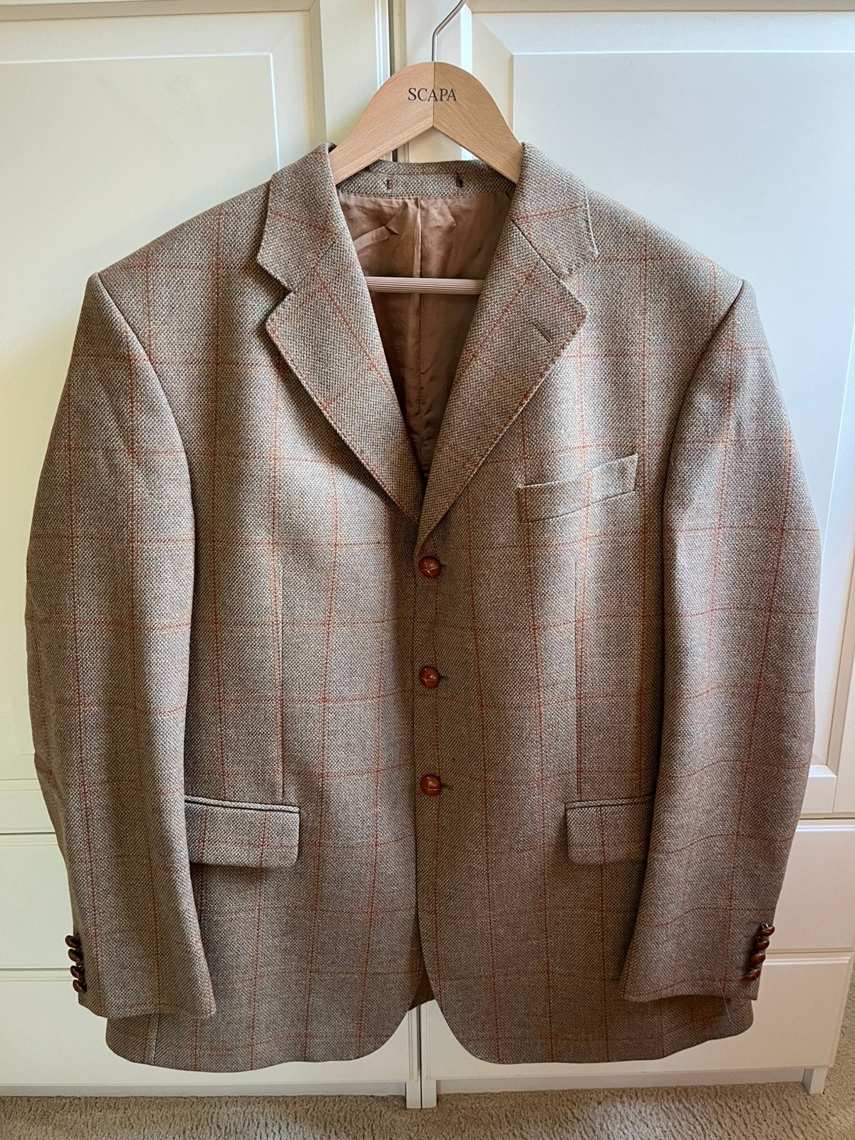 Heren colbert van John Magee uit Dublin maat 58 handmade, Ophalen of Verzenden, Zo goed als nieuw, Maat 56/58 (XL)