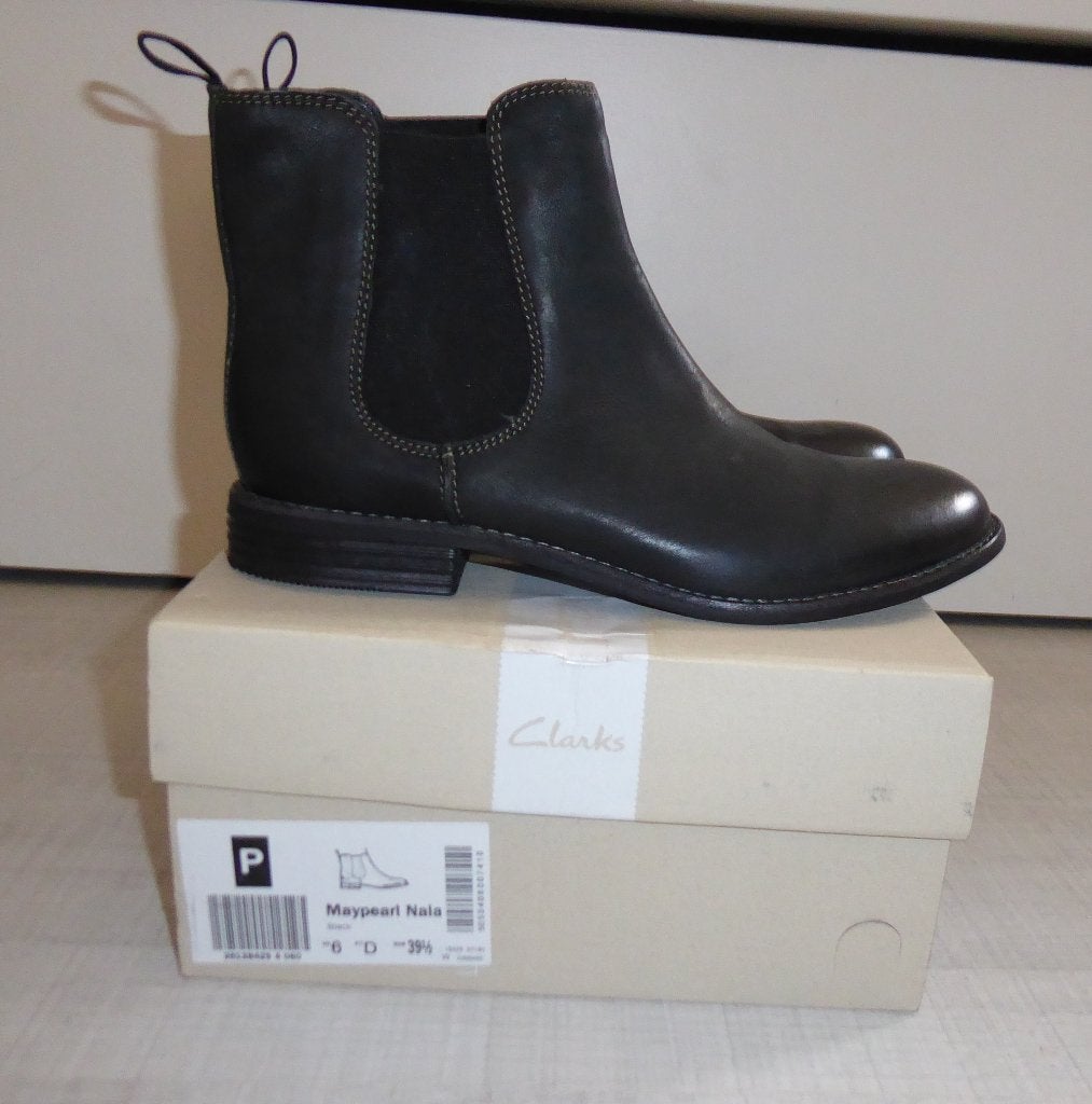 NIEUW Clarks halfhoge laarsjes zwart maat 39,5, Zwart, Lage of Enkellaarzen, Nieuw, Ophalen of Verzenden