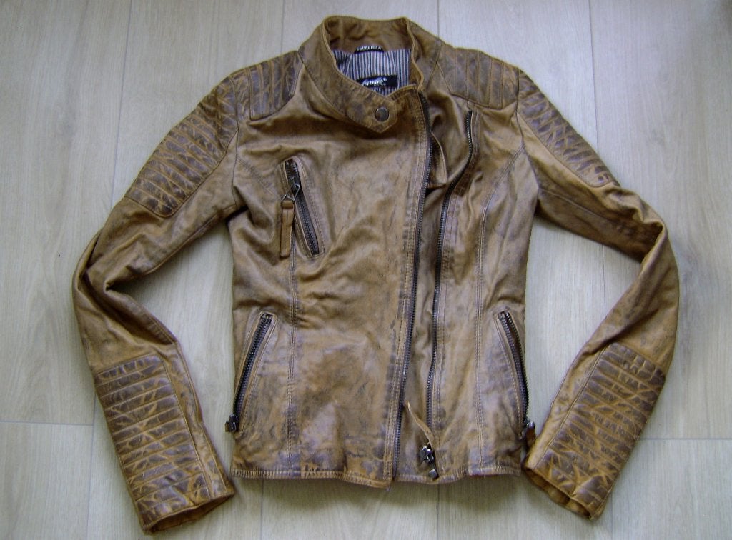 echt leer jas post-apoc dune desrt-punk wasteland biker rock, Frocella, Overige kleuren, Verzenden, Nieuw