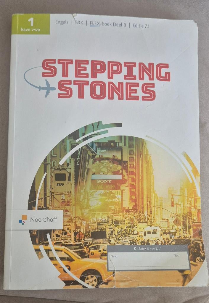 Stepping Stones Engelse boek, Gelezen, Engels, HAVO, Ophalen of Verzenden