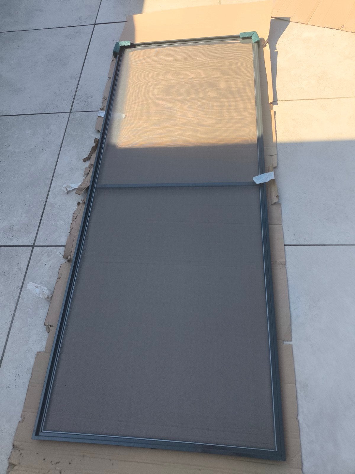 Hordeur inzet antracietgrijs 85x220 cm, Doe-het-zelf en Verbouw, Deuren en Horren, Ophalen of Verzenden