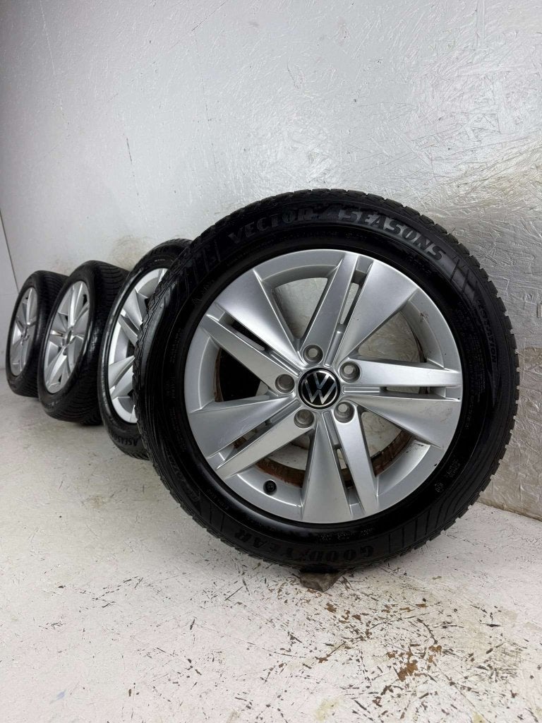 Originele Volkswagen Golf T-Cross velg 16" 5x112 Norfolk, Niet ingevuld, Gebruikt, 16 inch, Banden en Velgen