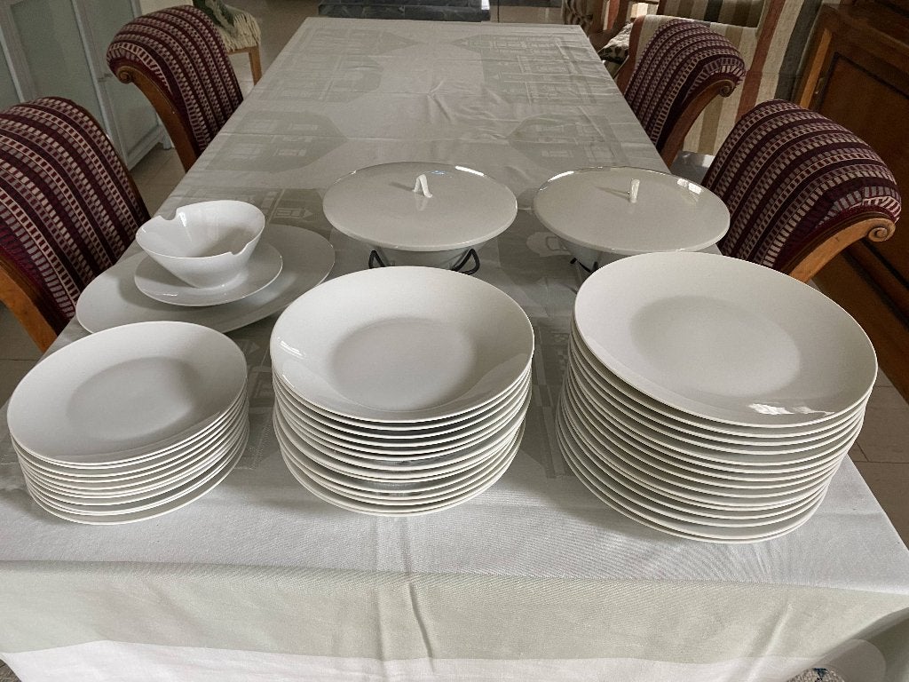 Rosenthal servies set - Wit porselein, Antiek en Kunst, Antiek | Servies compleet, Ophalen