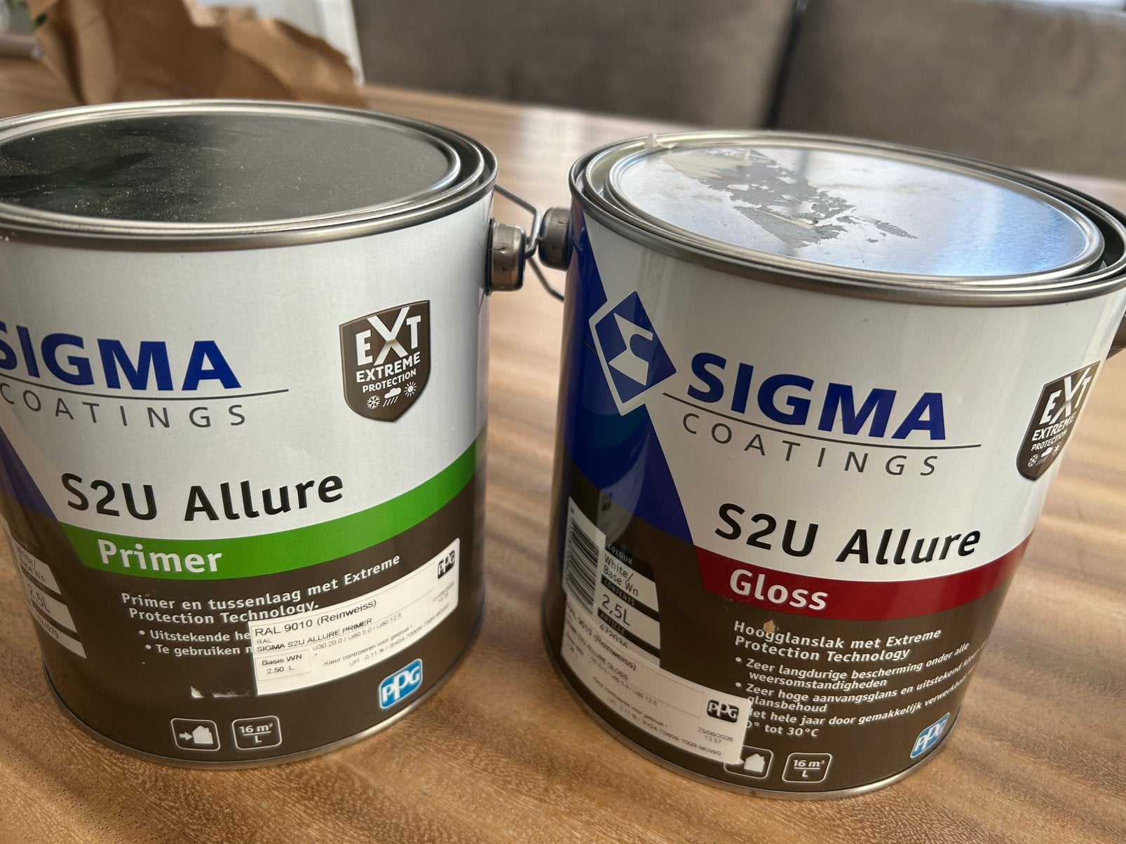 Sigma S2U Allure – Primer + Lak NIEUW Ral9010 ongeopend, 5 tot 10 liter, Wit, Nieuw, Ophalen of Verzenden