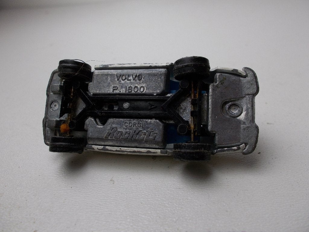 1970 Corgi Rockets 905 VOLVO P1800 TV SERIE THE SAINT(Blue), Ophalen of Verzenden, Gebruikt, Auto, Corgi