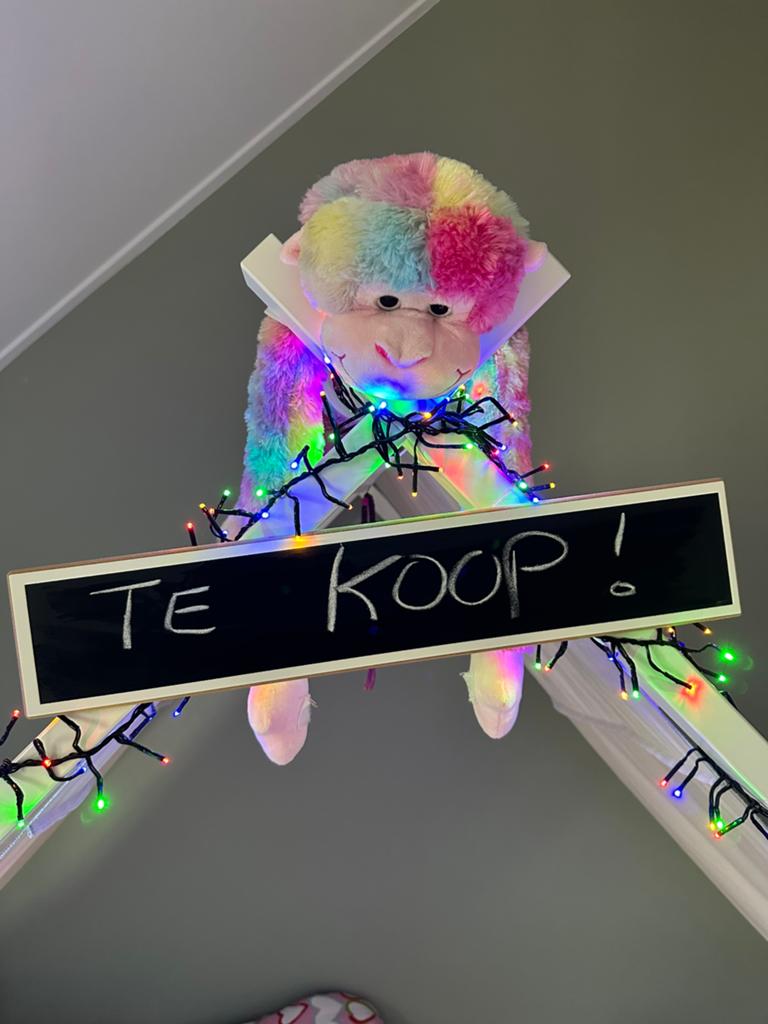 Kinderbed, Tipitent Unicorn bed., Ophalen, 90 cm, Eenpersoons, Wit