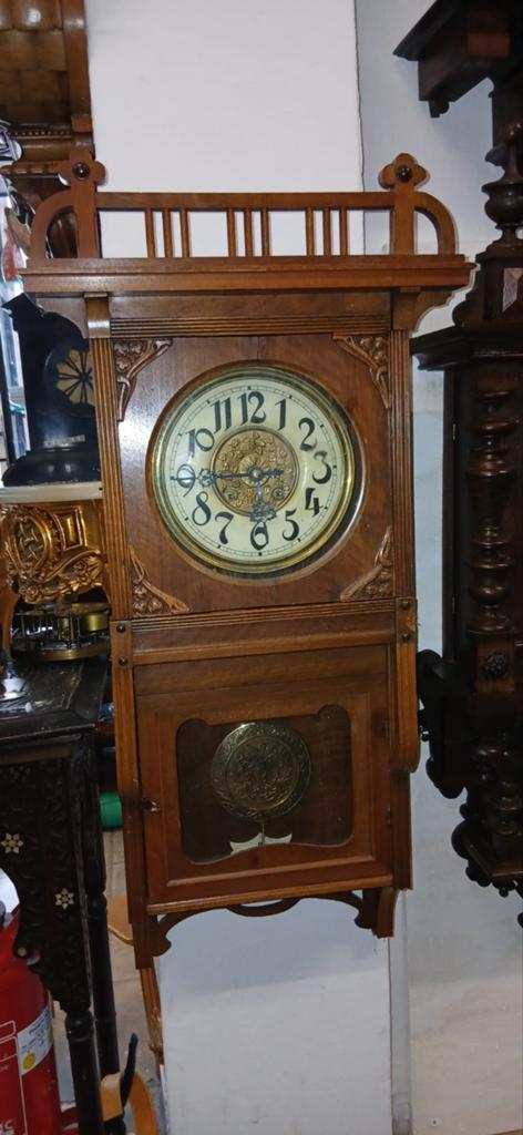 Gustav Becker wandklok met slinger 70cm, Antiek en Kunst, Antiek | Klokken, Ophalen of Verzenden