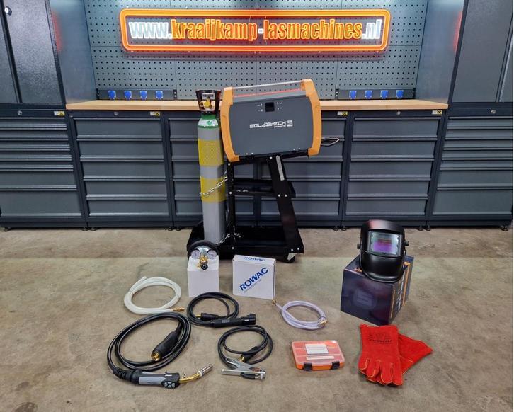 Soldatech ml200hg complete set mig mag lasmachine NIEUW!!, Haverkamp 11, 6051 AC Maasbracht, Info@kraaijkamp-lasmachines.nl, Nieuw