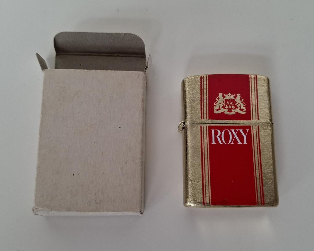 Vintage ROXY Aansteker – Collectors item, Verzamelen, Rookartikelen, Aanstekers en Luciferdoosjes, Ophalen, Zo goed als nieuw