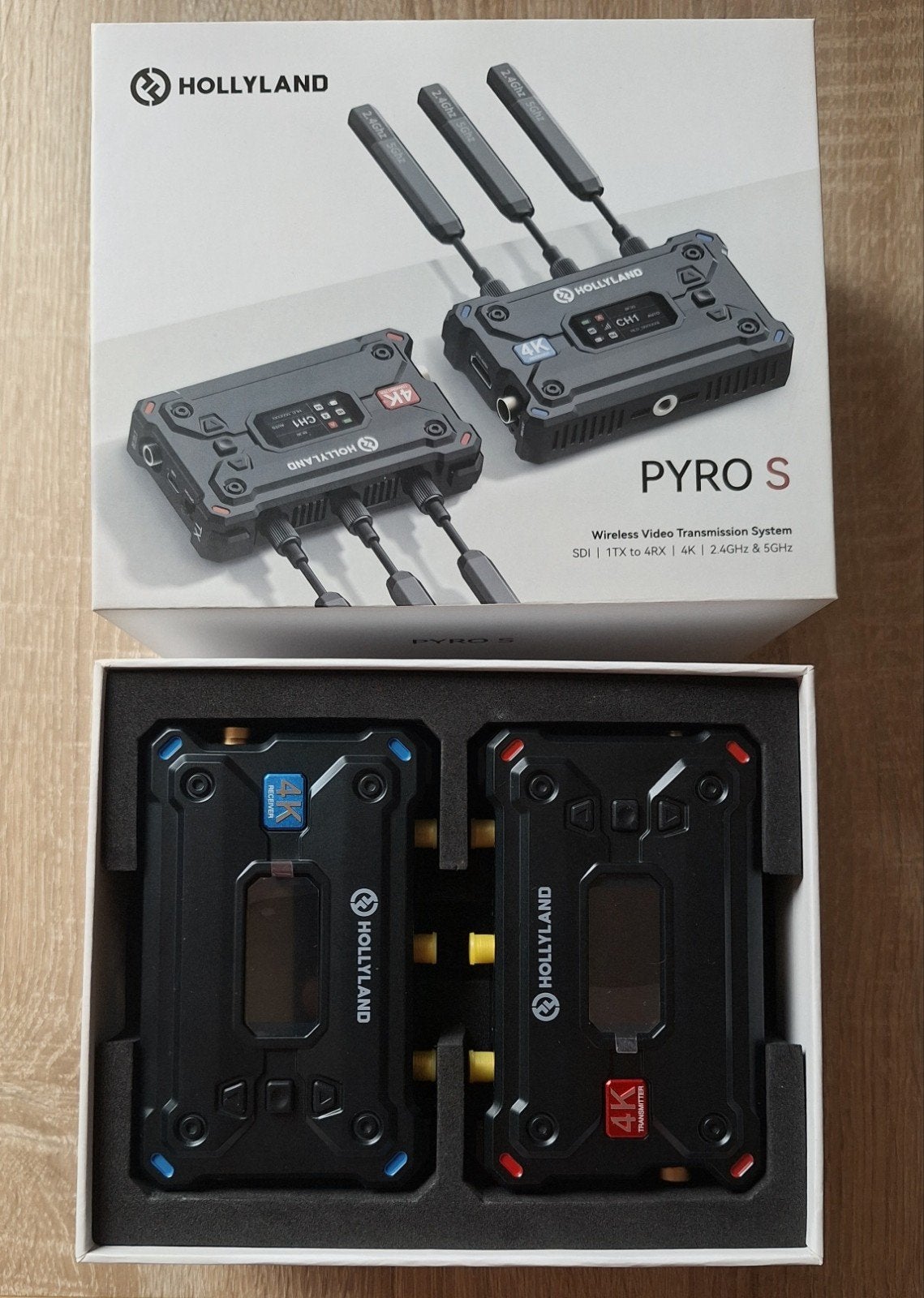 Hollyland Pyro S 4K zender & ontvanger 400 meter SDI en HDMI, Ophalen, Nieuw, Video