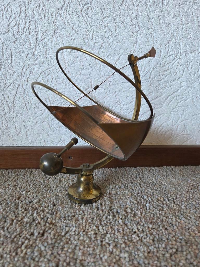 Antieke Zonnewijzer - Koper en Messing, Antiek en Kunst, Antiek | Koper en Brons, Ophalen
