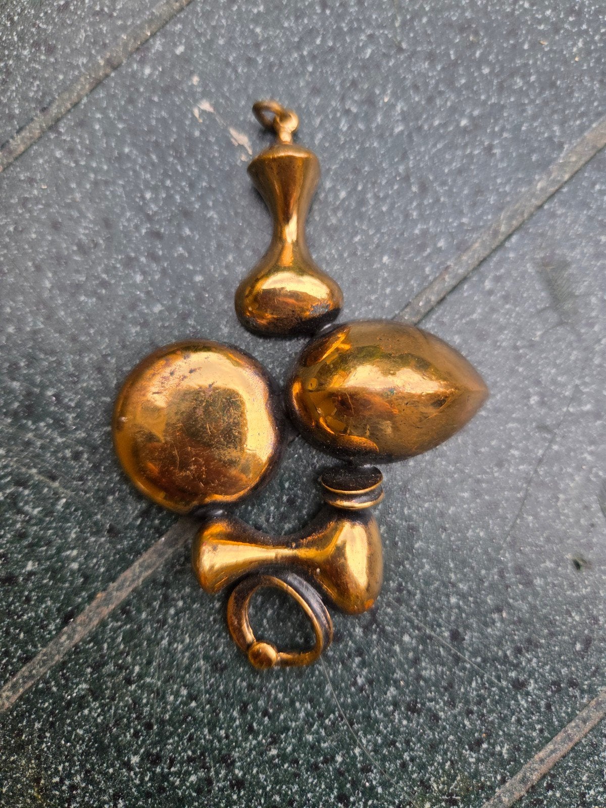Vintage Bronzen Hanger - Finland, Ophalen of Verzenden