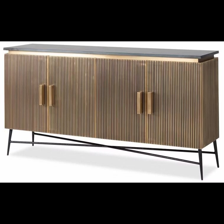 Luxe dressoir Richmond interior, 150 tot 200 cm, Ophalen of Verzenden, Zo goed als nieuw, Metaal