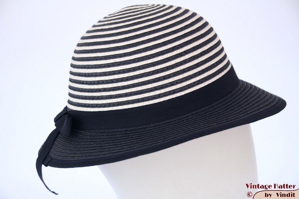 Meisjes zomerhoed blauw en wit 54 en 56 nieuw, 134 t/m 140, Meisje, Hoed, Nieuw