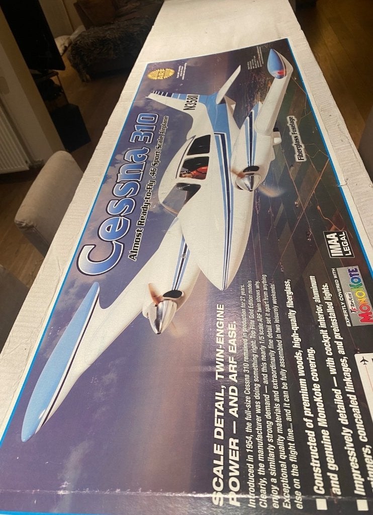 Cessna 310 Top Flite NIB, Ophalen of Verzenden, Nieuw, Benzine