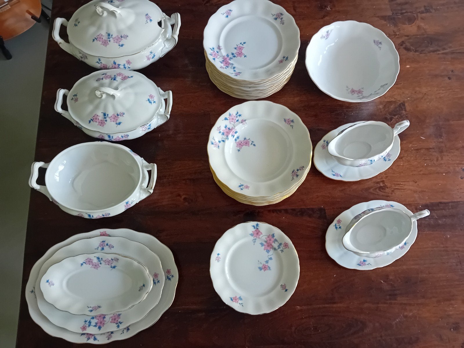 Vintage Königszelt Charlotte servies met bloemmotief, Antiek en Kunst, Ophalen