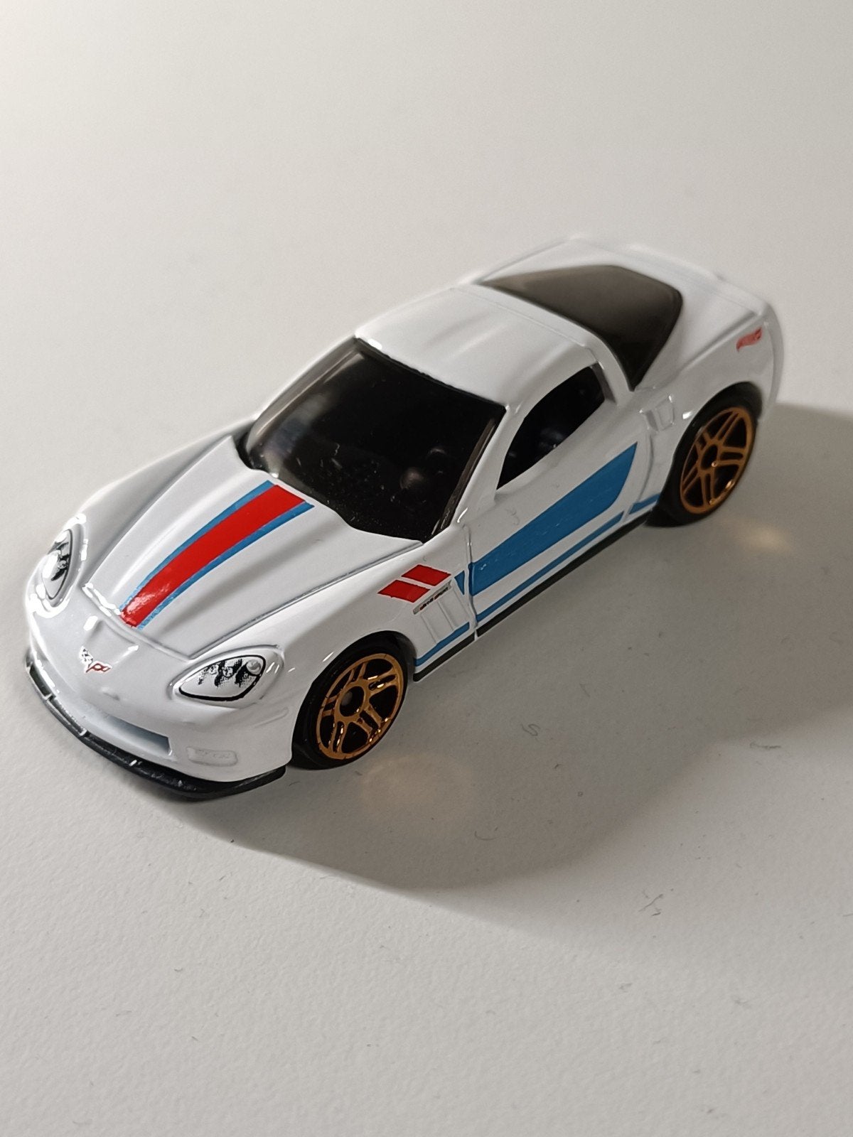 Hot Wheels Corvette C6R - Wit met strepen, Ophalen of Verzenden, Zo goed als nieuw, Auto