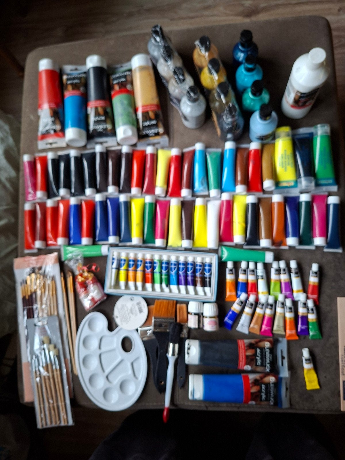 Diverse Verf en Penselen Collectie - Nieuw en Gebruikt, Ophalen of Verzenden, Gebruikt, Acrylverf