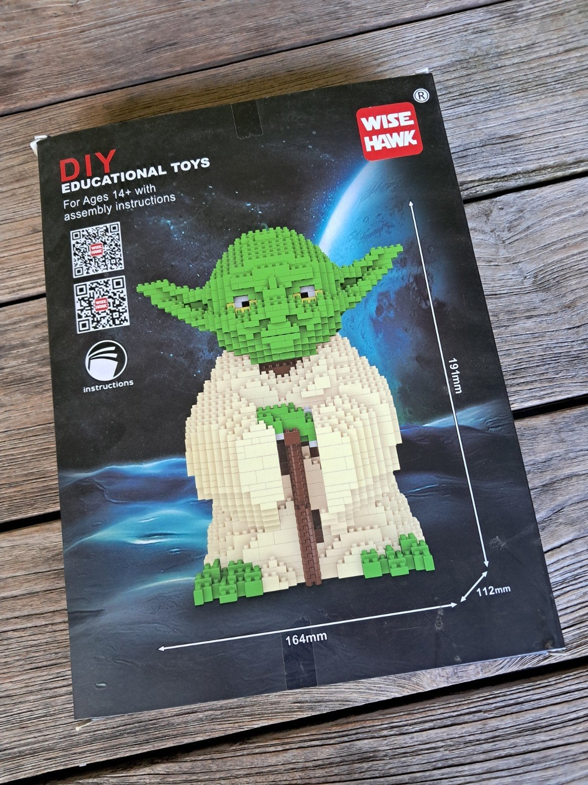 Wise Hawk Yoda bouwset - DIY educatief speelgoed - Star Wars, Ophalen of Verzenden, Zo goed als nieuw